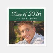 2025年クラス卒業パーティーの写真 スタンダードカクテルナプキン (正面)