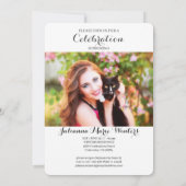 2025年クラス卒業フィルムストリップテーマ3写真 招待状 (裏面)