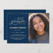 2025年クラス卒業招待状（写真付き） 招待状 (正面/裏面)