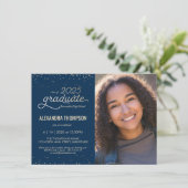 2025年クラス卒業招待状（写真付き） 招待状 (スタンド正面)