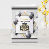 2025年クラス卒業(箴言3:5) カード (黄色い花)