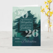 2025年クラス山岳テーマ卒業 カード (黄色い花)