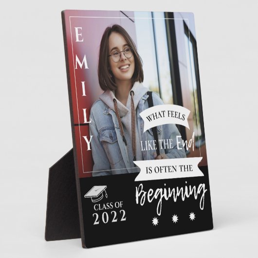 2025年クラス引用文写真卒業発表 フォトプラーク (側面)
