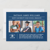 2025年クラス海軍3写真卒業 招待状 (正面)