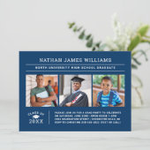 2025年クラス海軍3写真卒業 招待状 (スタンド正面)