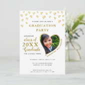 2025年クラス白エレガントと金ゴールド卒業 招待状 (スタンド正面)