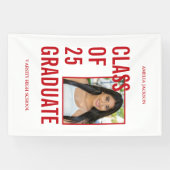 2025年クラス赤白写真卒業 横断幕 (横)