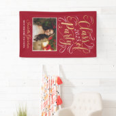 2025年クラス赤金ゴールド卒業パーティー写真 横断幕 (インサイチュ)