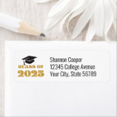 2025年クラス金ゴールド卒業 ラベル (インサイチュ)