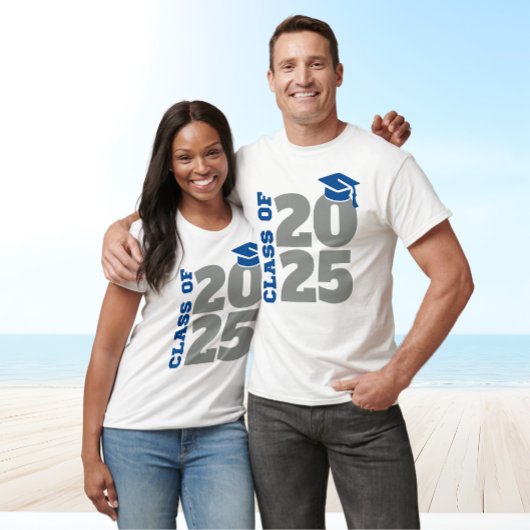 2025年クラス青灰色の卒業生 Tシャツ