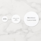 2025年クラス黄色ひまわり卒業 コンフェッティ (裏面)