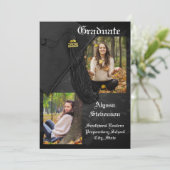 2025年クラス黒タッセル堂々たる卒業 招待状 (スタンド正面)