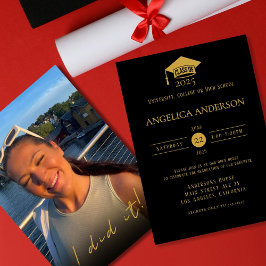 2025年クラス「やったやった」写真大学院招待状 招待状