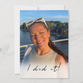 2025年クラス「やったやった」写真大学院招待状 招待状 (裏面)