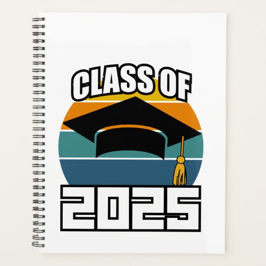 2025年クラス – 上級卒業年級 プランナー手帳 (正面)