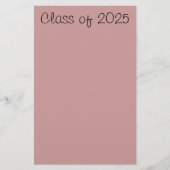 2025年クラス 便箋 (正面)