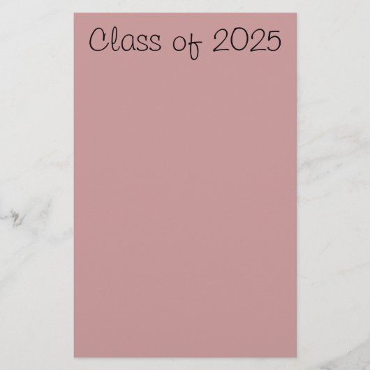 2025年クラス 便箋 (正面)