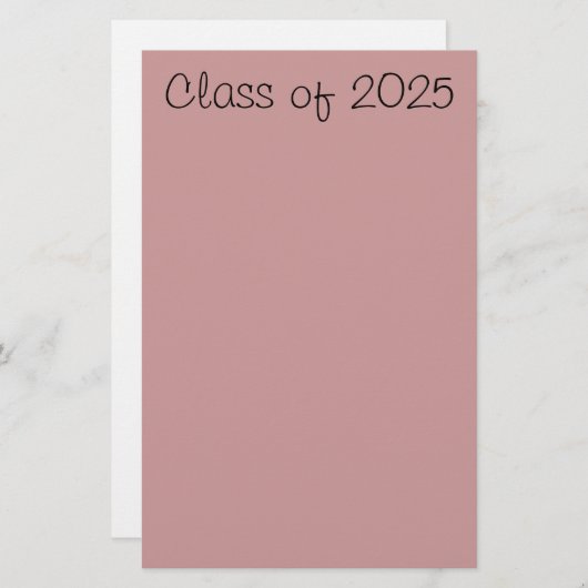 2025年クラス 便箋 (正面/裏面)