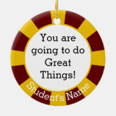 2025年クラス(名前の追加)卒業 セラミックオーナメント (裏面)