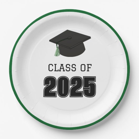2025年クラス（緑） ペーパープレート (正面)
