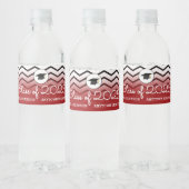 2025年クラスRed Black Zigzags卒業 ペットボトルラベル (ボトル)