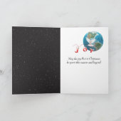 2025年クリスマスの鹿と月の木 カード (内部)