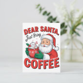 2025年クリスマスコーヒー: 季節を味わう ポストカード (スタンド正面)