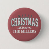 2025年クリスマスパーティー 家族向けオリジナルデザイン 缶バッジ (正面)