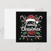 2025年クリスマス家族チームお揃いクリスマス シーズンカード (正面/裏面)