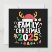 2025年クリスマス家族チームお揃い シーズンカード (正面)