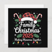 2025年クリスマス家族チームお揃い シーズンカード (正面/裏面)