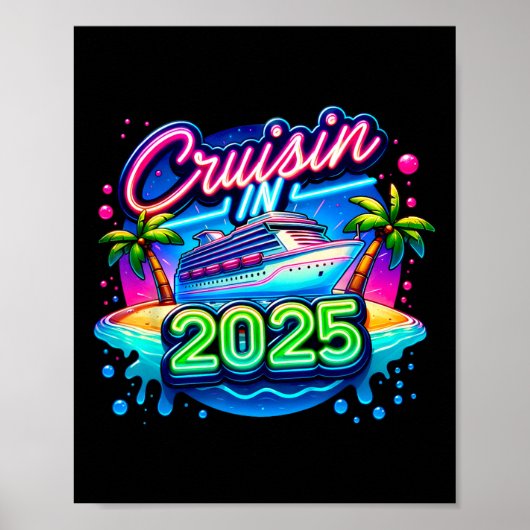 2025年クルーズ旅行 夏休み ハワイ ポスター (正面)