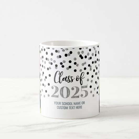 2025年コーヒーマグのブラックシルバークラス コーヒーマグカップ (中央)