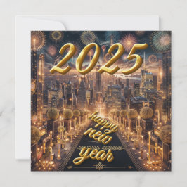 2025年ゴールデンシティライトニューイヤーグリーティングカード シーズンカード
