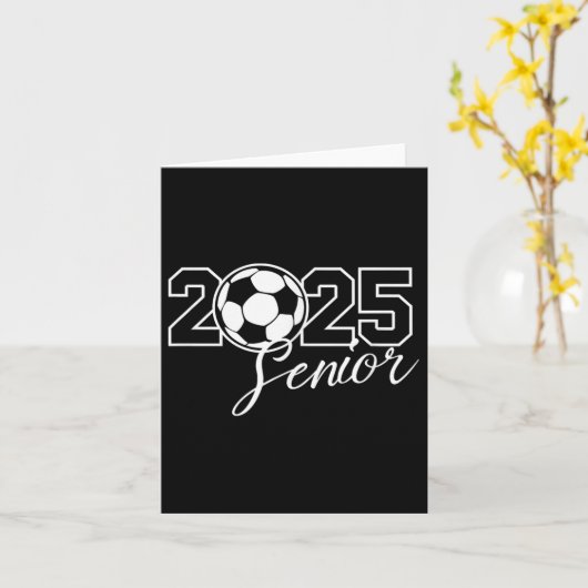 2025年サッカーのママ高校の卒業式 カード (黄色い花)