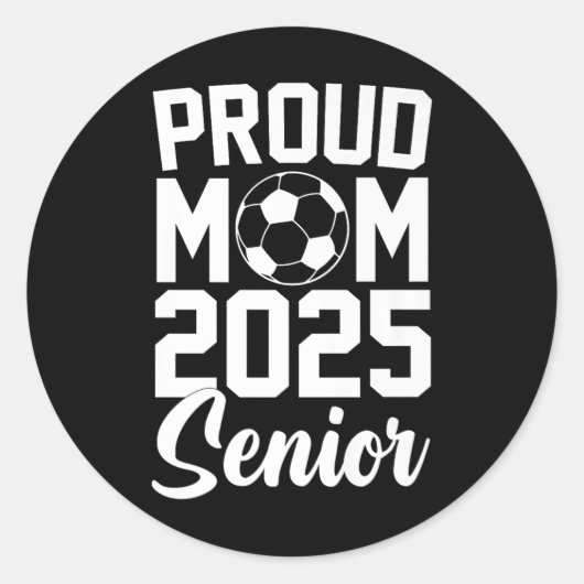 2025年サッカーのママ高校の卒業式 ラウンドシール (正面)