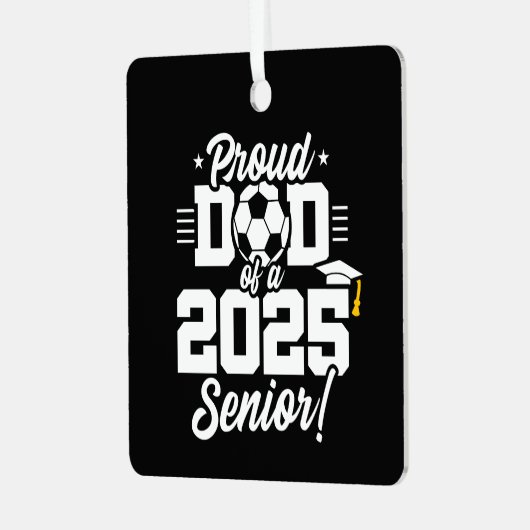 2025年サッカーサッカークラスパパシニア2025 メタルオーナメント (正面左)