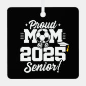 2025年サッカーママ上級2025のクラス メタルオーナメント (正面)