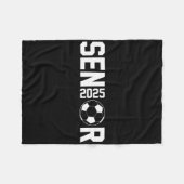 2025年サッカー上級選手卒業 フリースブランケット (正面(横))