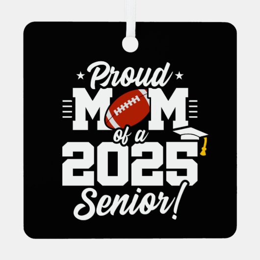 2025年シニア年サッカーのクラスMom Senior 2025 メタルオーナメント (裏面)