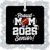 2025年シニア年サッカーのクラスMom Senior 2025 メタルオーナメント