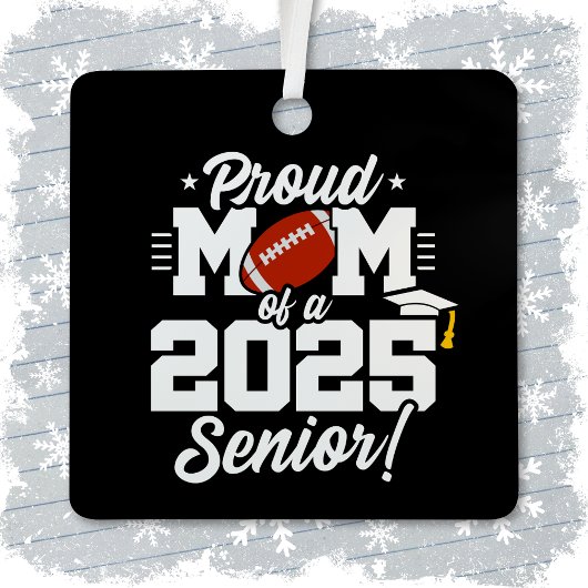 2025年シニア年サッカーのクラスMom Senior 2025 メタルオーナメント