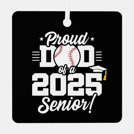 2025年シニア野球パパシニア2025のクラス メタルオーナメント (裏面)