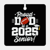 2025年シニア・イヤー・サッカー・パパ・シニア2025年 メタルオーナメント (正面)