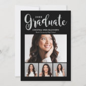 2025年シルバースクリプトフォトコラージュパーティー 招待状 (正面)