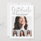 2025年シルバースクリプトフォトコラージュパーティー 招待状 (正面)