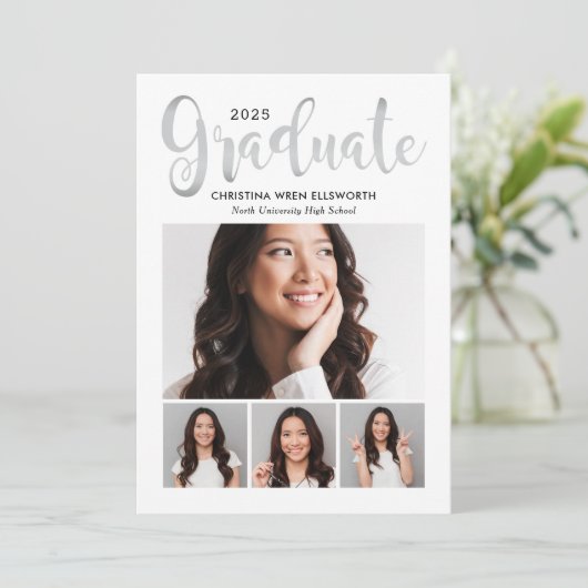 2025年シルバースクリプトフォトコラージュパーティー 招待状 (スタンド正面)