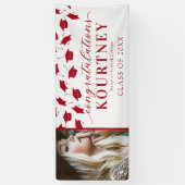 2025年シンプル卒業フォトバナー 横断幕 (縦)