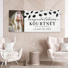 2025年シンプル卒業フォトバナー 横断幕