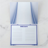 2025年シンプル折りカードと可愛いカレンダー カード (内部)